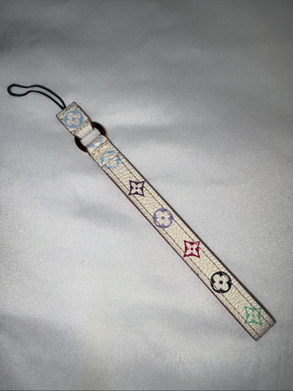 Louis Vuitton Murakami Multicolor White Phone Strap Dragonne CT1005 - Picture 10 of 11